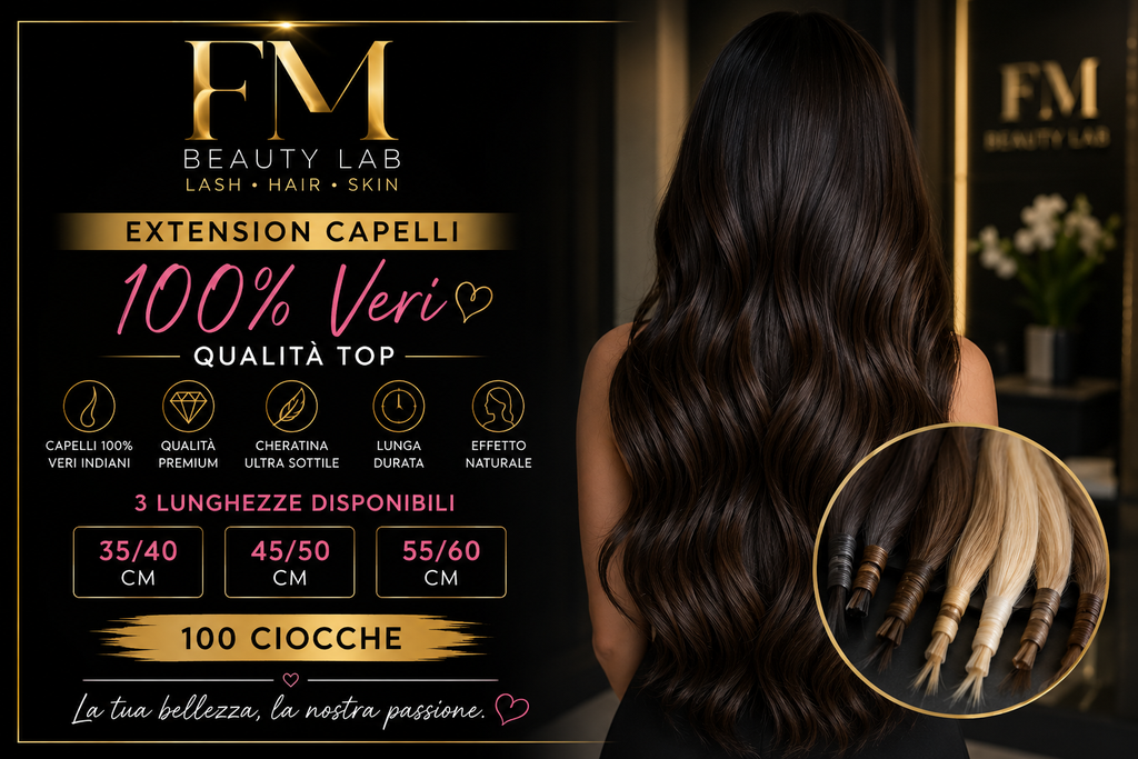 Extension Capelli  100 Ciocche con Cheratina